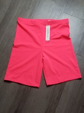 Capella Apparel Women's Coral Pink Bike Shorts (SIZE M/Junior)
